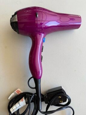 Salon-Style Hair Dryer in Deep Magenta